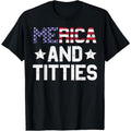 100% Cotton 4th Of July Merica And Funny Patriotic Adult Humor Women Men T-Shirt