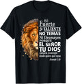 100% Cotton Valiente Josue 1:9 Spanish Christian Bible Verse T-Shirt